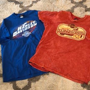 Harley-Davidson tee shirts. Set of two Men’s XL